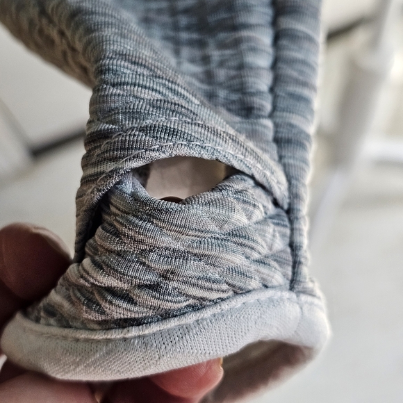 Athleta Gray and White Zip Up Hoodie Jacket Small EUC - Picture 8 of 15